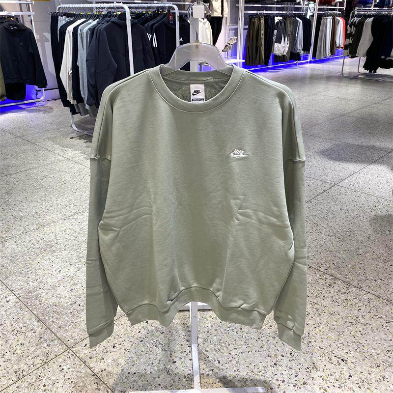 Nike/耐克男士卫衣纯棉刺绣上衣服运动休闲圆领宽松套头衫HJ1820