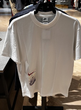 Nike/耐克男子25夏季新款休闲印花刺绣透气短袖运动T恤HQ9253-100