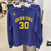 耐克紫色金州勇士库里30号加绒圆领运动卫衣DN9821 正品 Nike 421