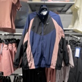 Nike耐克25秋季 410 HV4030 新款 运动休闲立领夹克女宽松梭织外套