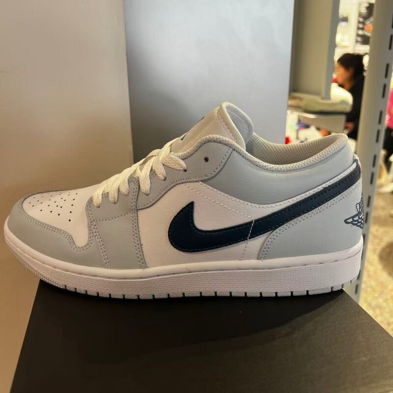 Nike耐克男鞋Air Jordan 1 AJ1低帮耐磨复古板鞋篮球鞋553558-400