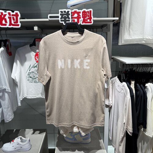 NIKE耐克男短袖26夏新款宽松透气复古休闲刺绣运动T恤IV2642-223