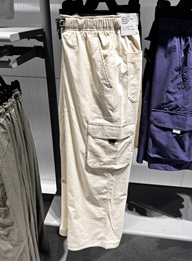 NIKE耐克男25春夏新款大口袋梭织运动休闲直筒工装长裤FV7348-229