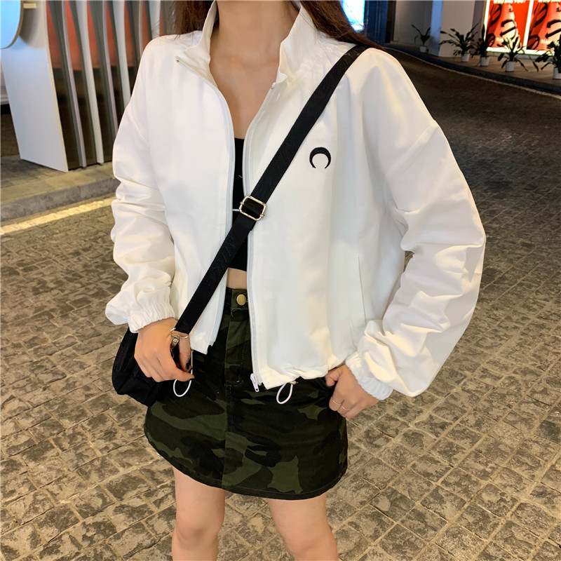 Real price, no reduction, versatile and loose student Han Fan moon jacket