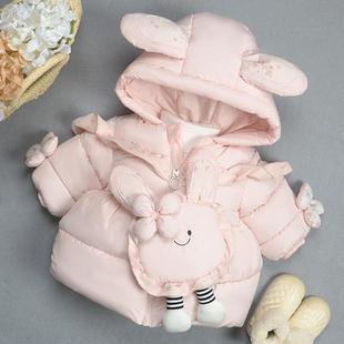 小女孩羽绒棉服 冬装 女童2棉衣3外套1 6岁5儿童棉袄洋气女宝宝新款