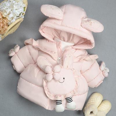 女童洋气加绒加厚羽绒棉服潮冬装