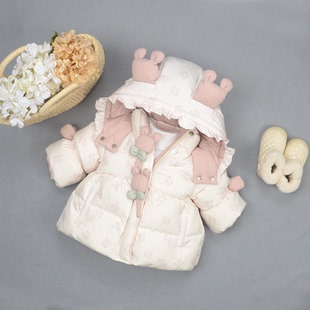 女童棉服冬装2025新款洋气宝宝外套保暖加厚上衣儿童加绒棉衣棉袄