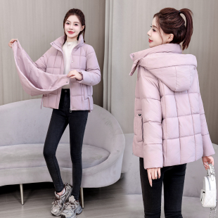 羽绒棉服女款2026冬季新款修身加厚棉衣百搭短款保暖爆款棉袄外套