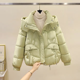 今年流行羽绒棉服女2025冬季新款小个子爆款棉服棉袄短款保暖外套