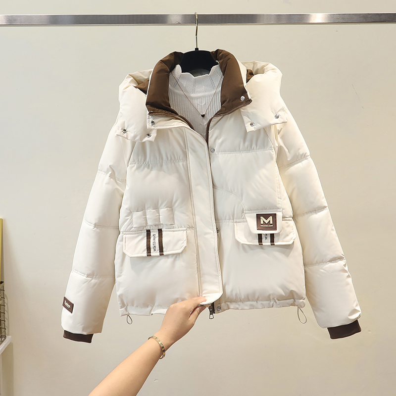 2025冬季新款宽松加厚短款棉服小个子羽绒棉连帽棉袄爆款棉衣外套