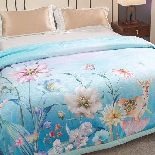 乔德家纺JOES HOME臻丝水洗被超柔大豆抑菌数码夏被200*230cm