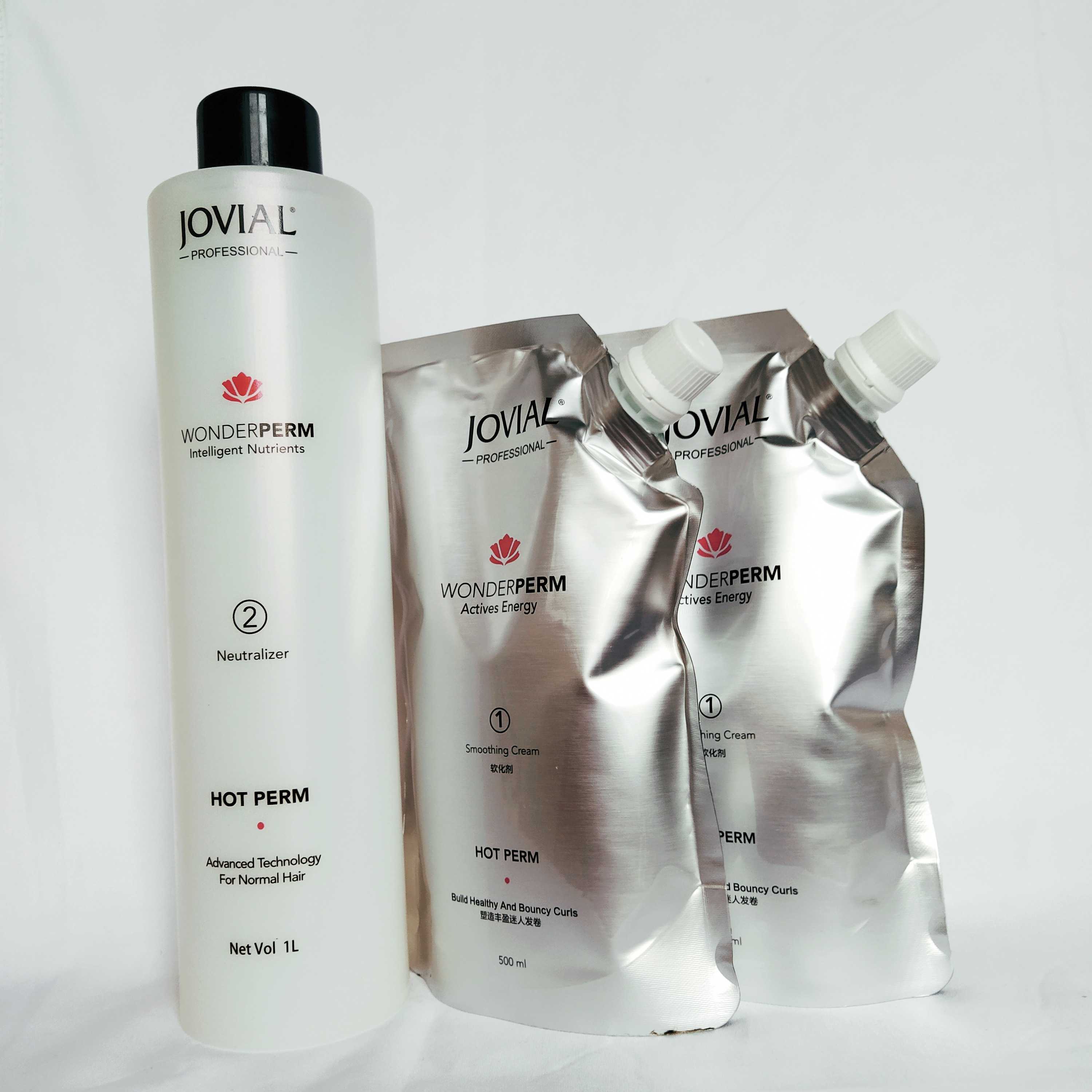 Qiaoweier Xinhuo intelligent perm 2 No.1 softeners, 1 bottle of 1l styling water to create rich and charming hair curls