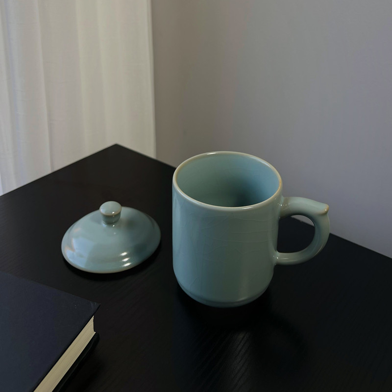 汝釉坊  热卖爆款汝窑茶杯品茗杯家用汝瓷小杯子开片可养功夫茶具