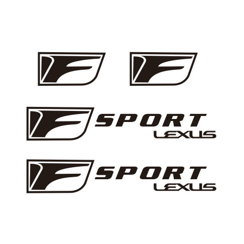 适用于雷克萨斯系列f标刹车卡钳贴纸lexus-f标耐高温刹车卡钳贴纸