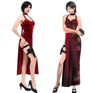 艾达王旗袍 Residdent Evil 生化cos危机4服 重置版cosplay服套装