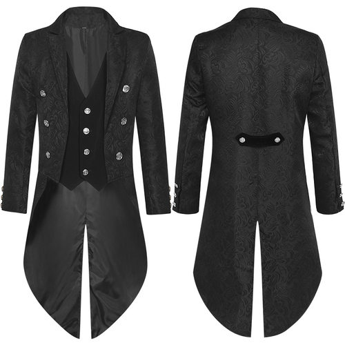 万圣节燕尾服中世纪复古cos服装
