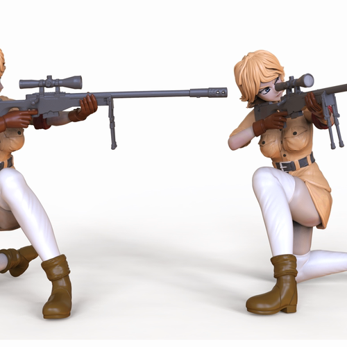 AF38 Seras Hellsing GK白模 手办 光固化3D打印  STL图纸