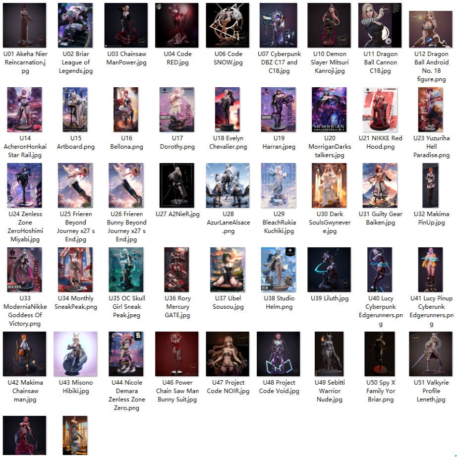 80套Hybris Studios工作室合集3D打印图纸STL素材自动更新NSFW