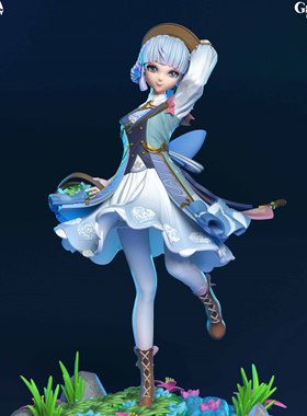 T054 Kamisato Ayaka GK白模手办 光固化3D打印 STL图纸 sfw