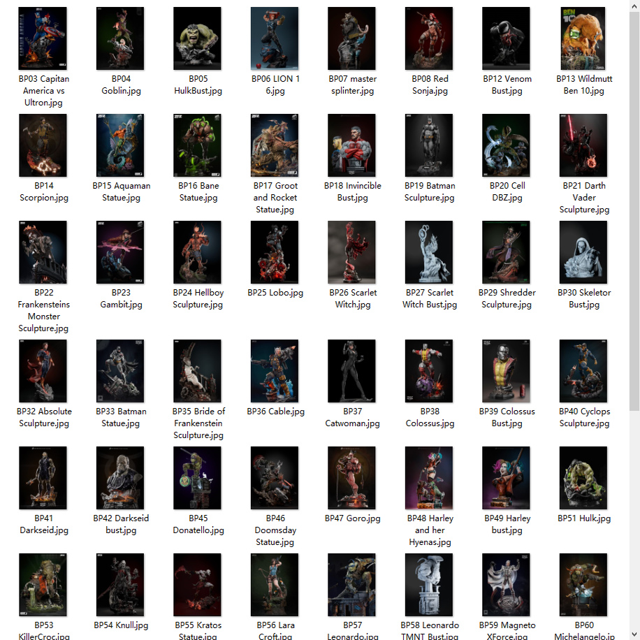 118套ZEZ STUDIOS工作室合集 3D打印图纸 STL素材 自动更新 SFW