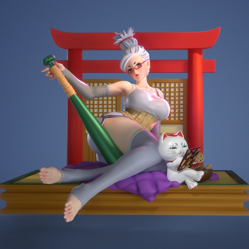 AH11 Seiko Ayase GK白模手办 光固化3D打印 STL图纸 nsfw