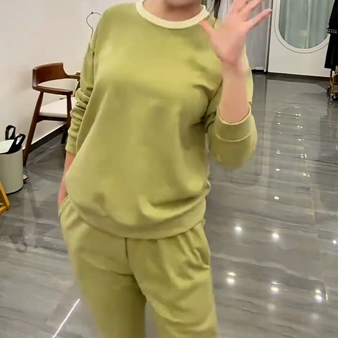 韩版秋冬款保暖德绒棉长袖睡衣套装女柔软亲肤可外穿家居服套装