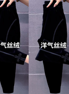 加厚灯芯绒小脚裤女小个子大码保暖洋气简约灯芯绒休闲裤高腰冬裤