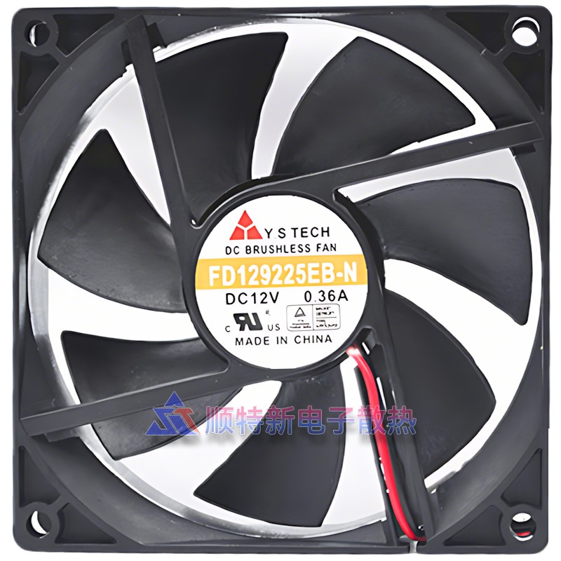元山Y.S.TECH FD129225EB-N 9025 12V 0.36A电脑机箱电源散热风扇