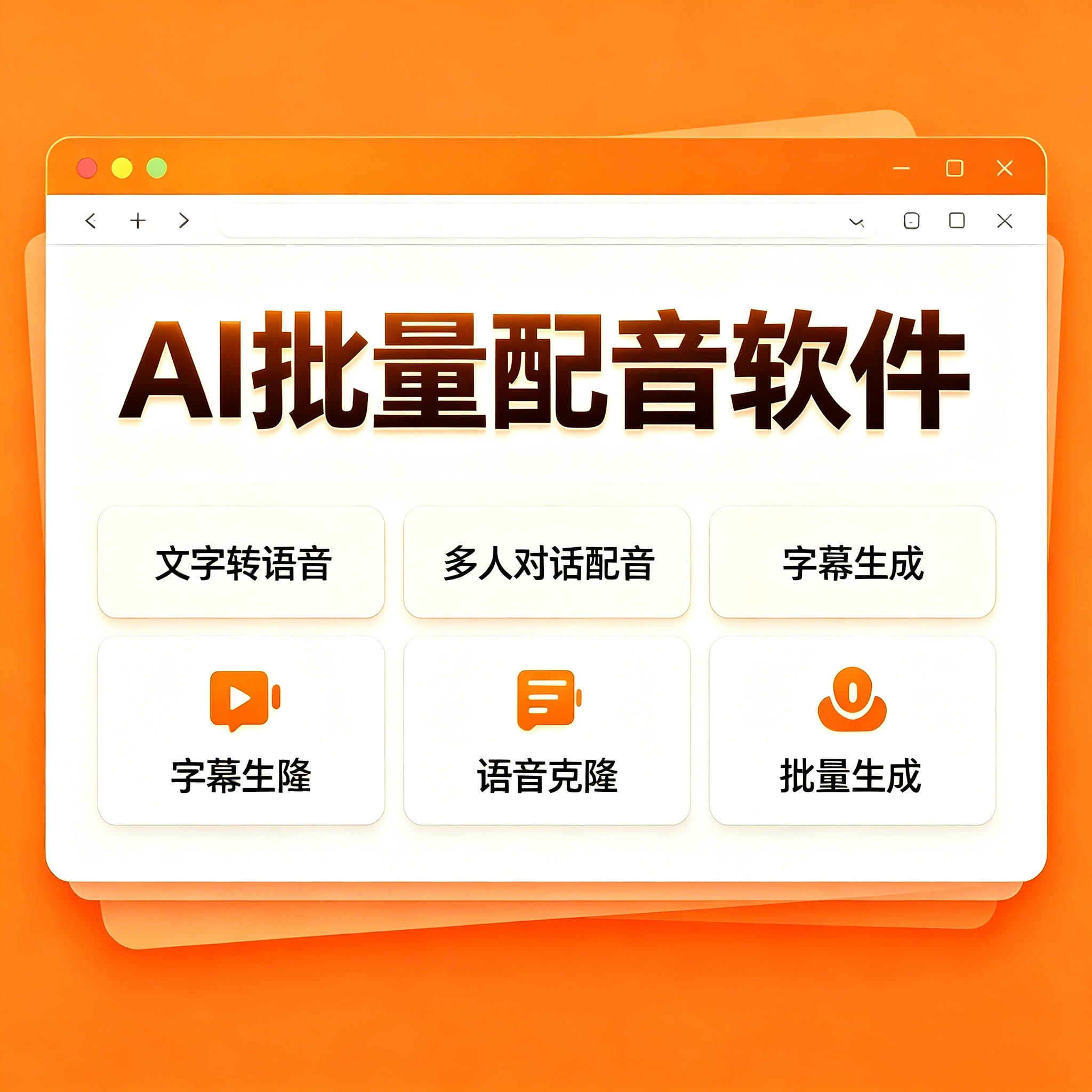 ai配音软件批量生成文本转换语音工具声音克隆多人对话配音软件