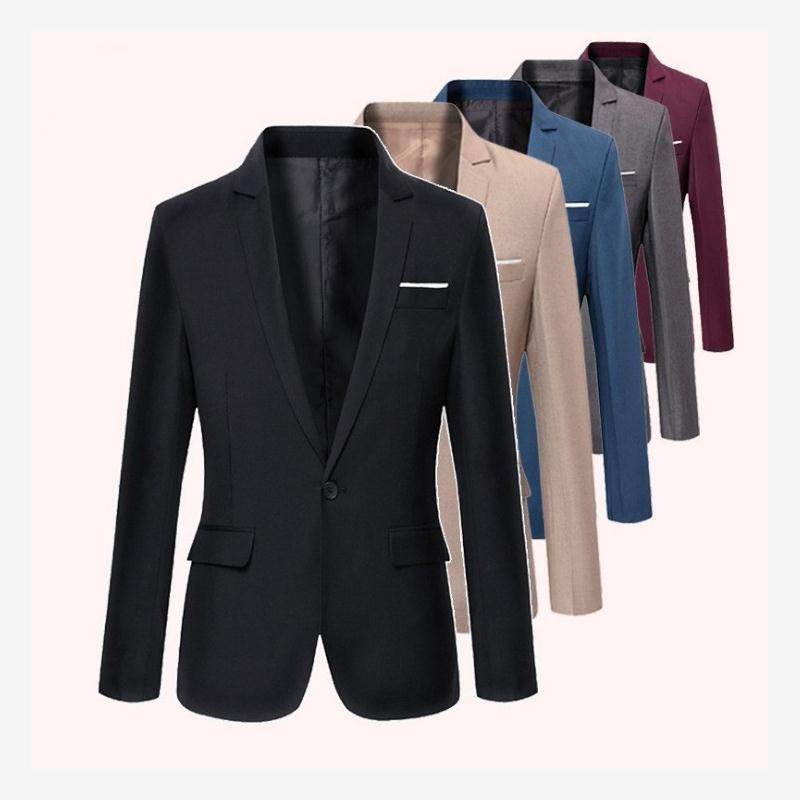 男装爸爸装西服外套商务正装结婚礼服纯黑色加肥加大码胖子人西装
