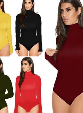 Women Undershirts ladies Siamese long sleeves bodysuits