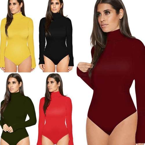 Women Undershirts ladies Siamese long sleeves bodysuits