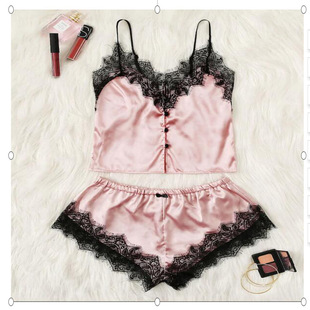 New Two Piece Fashion Comfortable Lace Pajama Set睡裙套装