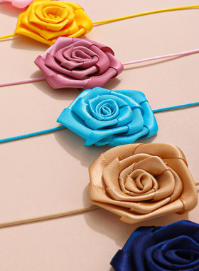 Rose Blossom Sexy Neckchain flower Jewelry choker 玫瑰花项链