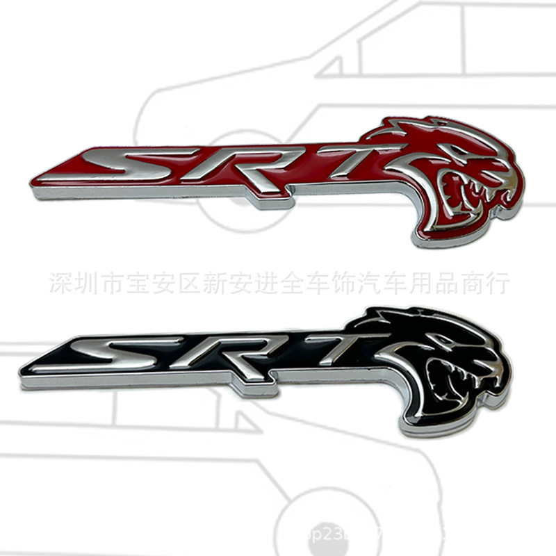 SRT地狱猫高性能车身贴标适用于道奇吉普大切诺基改装SRT中网车标