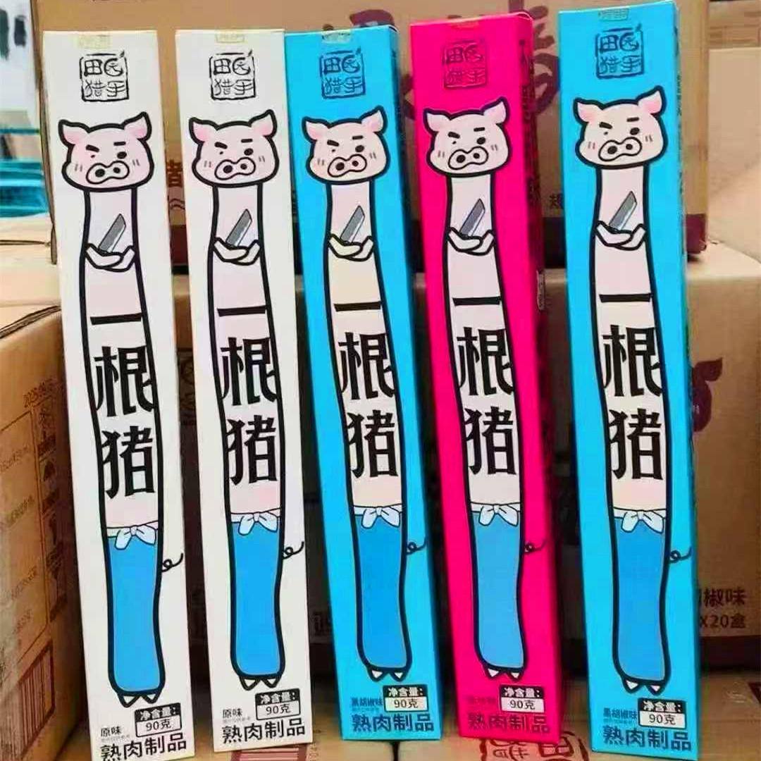 田园猎手一根猪肉干嘶哈辣黑胡椒