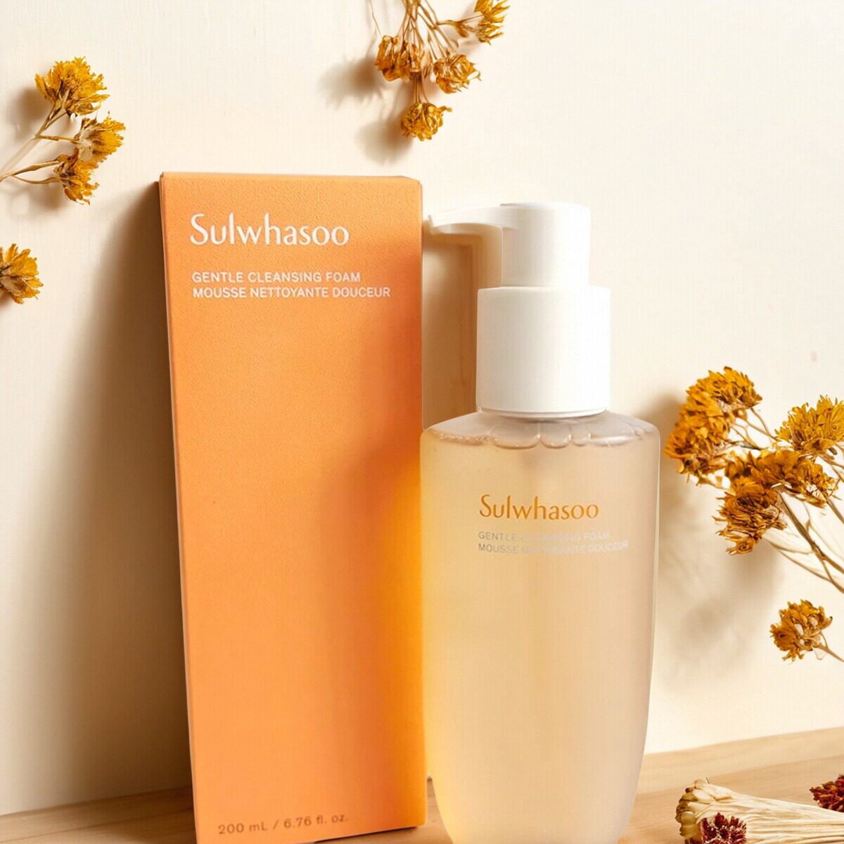 韩国Sulwhasoo雪花秀顺行洗面奶200ml柔和洁颜泡沫洁面乳