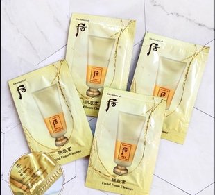 夕儿在韩国Whoo后拱辰享气韵生洗面奶小样共振享洁面乳正品旅行试