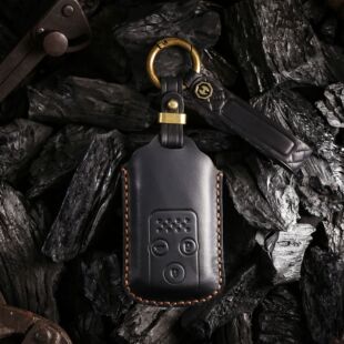 适用老款本田八代雅阁钥匙套思域CRV歌诗图思铂睿真皮全包扣壳