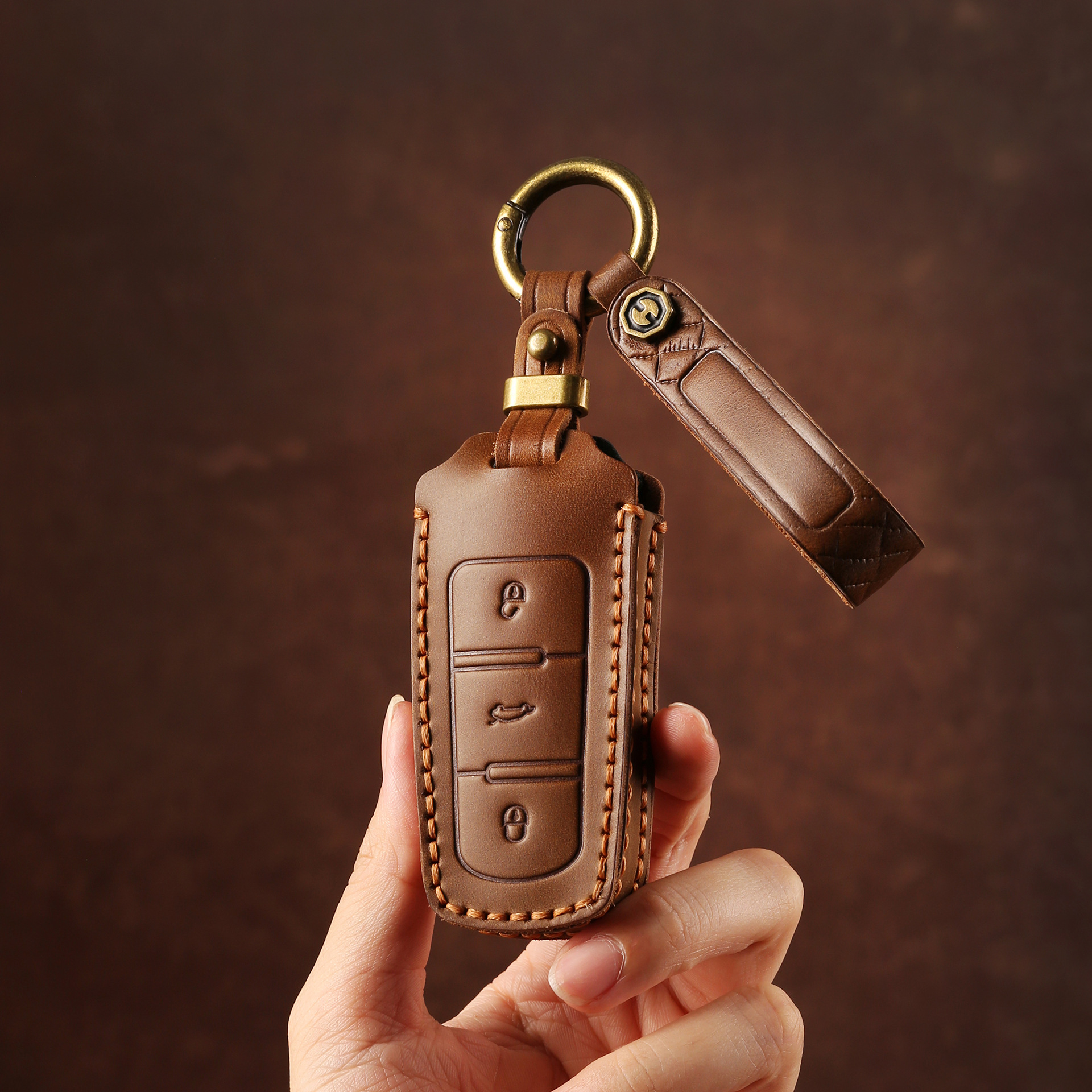 适用大众老款迈腾B7钥匙套CC一键启动汽车2011/12/13/15/16全包壳