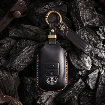 复古钥匙包适用于东南亚丰田Raize钥匙套北鹿大纯手工真皮壳扣