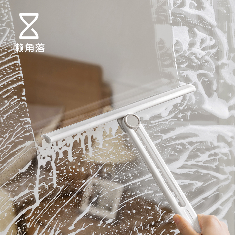 懒角落擦玻璃硅胶刮水器家用卫生间墙面镜子清洁刷子清洗窗户工具