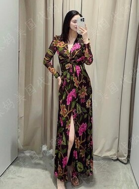 DVF摩洛哥夜花园长款连衣裙