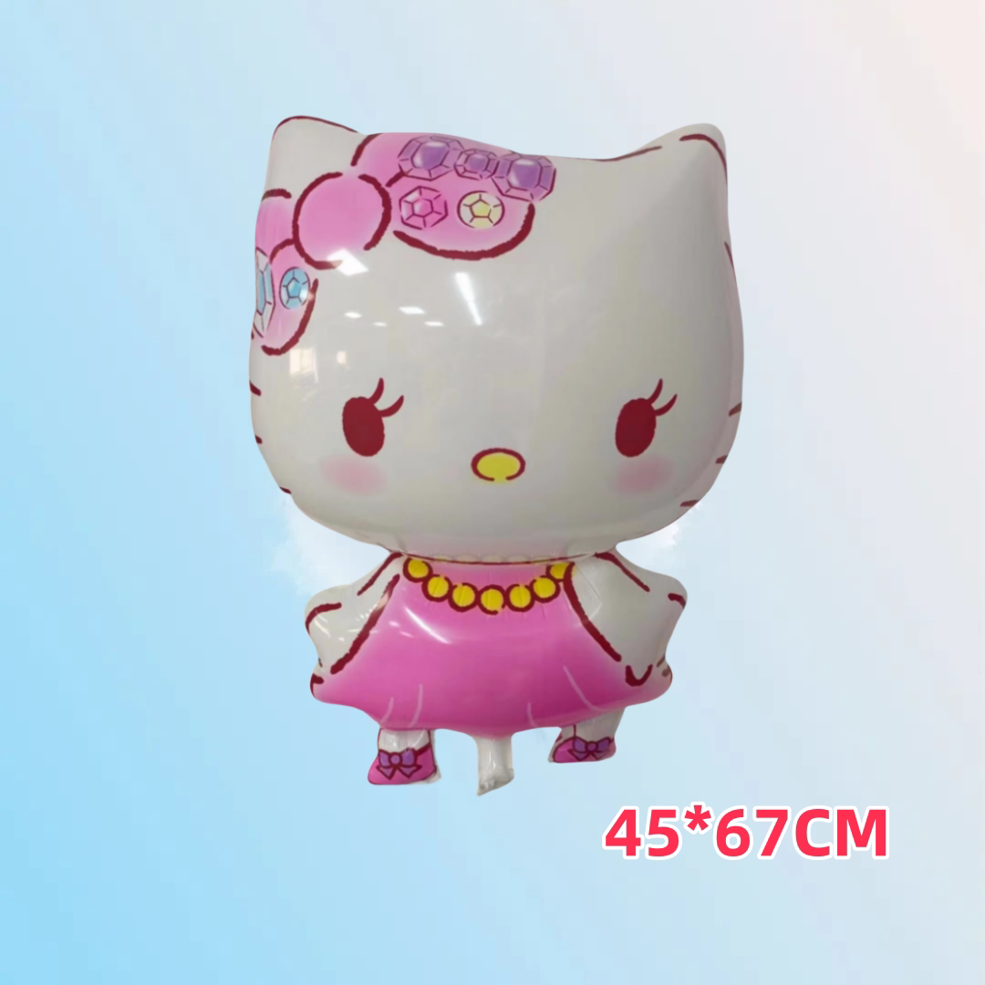 HelloKitty凯蒂猫 异形卡通KT猫造型气球 飘空地摊夜市气球