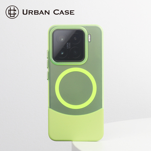 多巴胺风轻薄防指纹防手汗 适用于小米15pro夏日拼接磨砂散热磁吸手机壳小米14pro保护套情侣款 URBAN CASE