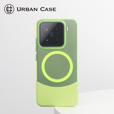 URBAN CASE 适用于小米15pro夏日拼接磨砂散热磁吸手机壳小米17promax保护套情侣款多巴胺风轻薄防指纹防手汗