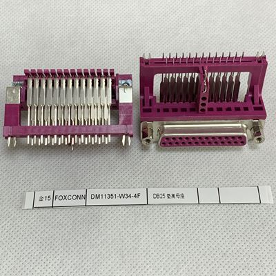 DM11351-W34-4F FOXCONN连接器 DB25母座高架两排 VGA90度弯脚