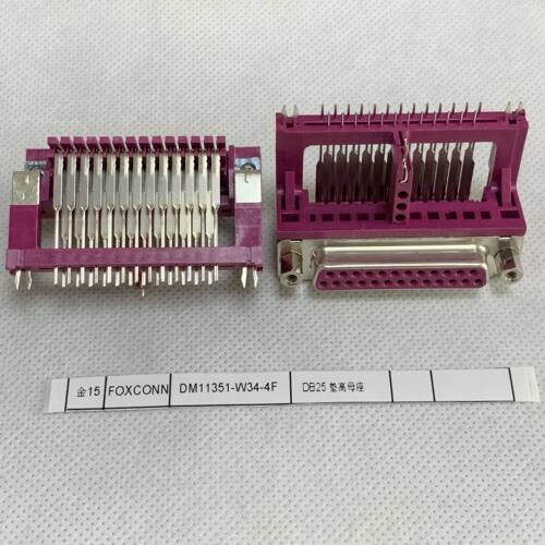 DM11351-W34-4F FOXCONN连接器 DB25母座高架两排 VGA90度弯脚