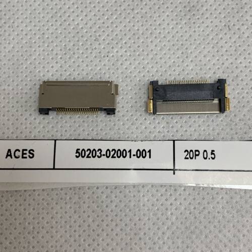 50203-02001-001ACES宏致连接器 刺破式连接座子20pin 0.5mm现货