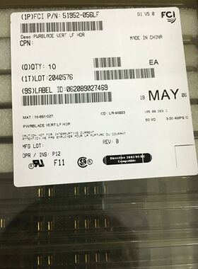 FCI 连接器 51952-056LF 原装  公司现货